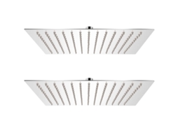 Cabeã§a De Chuveiro 2 Pcs Aã§o Inoxidãvel 30x30 Cm DKD HOME DECOR