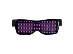 Decorações De Natal Sazonal Bluetooth Led Óculos, Bluetooth App Connected Smart Light Up Óculos Personalizados Led Dynamic-pixel Usb Recarregável Fo
