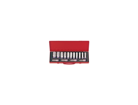 Conjunto de Chaves de Caixa Hexagonais 1/2' - 15 (Un.) KING TONY
