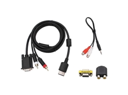 Lurelia Cabo Adaptador Vga Para Áudio 3,5 Mm, 1,8 M, Com Áudio, Para Dreamcast, Preto