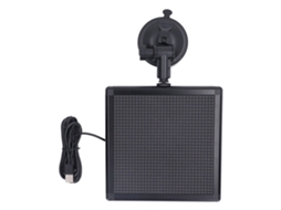 Painel LED para Carro 185x185x22mm, 32x32, Controlado por App Wi-Fi, Programável