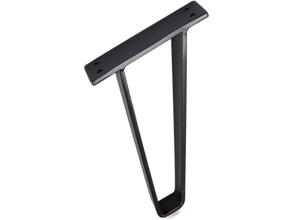 Pés De Apoio Trapezoidais Metal Doitool Para Móveis, Ideais Para Armários E Sofás, Com Design Robusto Na Cor Preta