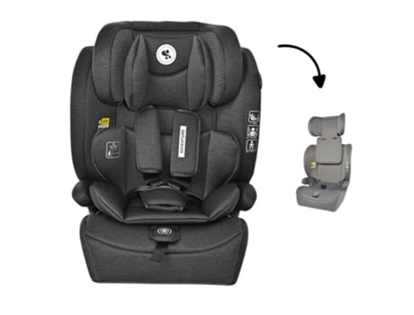 Assento de carro ADVENTURE I-Size (76-150 cm) da Lorelli Black Jasper