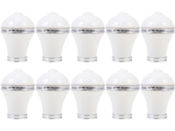 Ponteiras Decorativas Para Varão De Cortina Romana, Ponteiras Para Cabeçalho De Varão De Cortina, 10 Peças, Material Durável