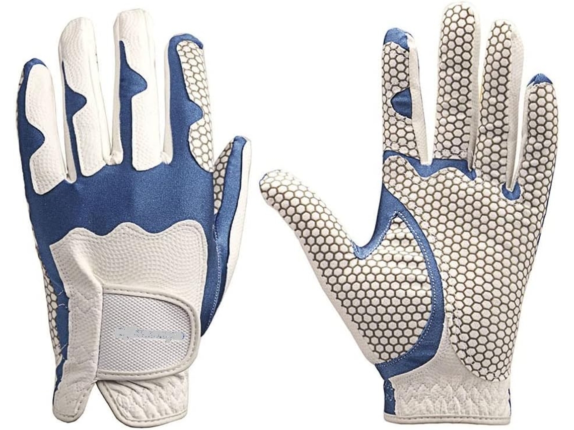Luva de golfe masculina, microfibra, com estampa de bandeiras, aderência, resistente, S/MARCA
