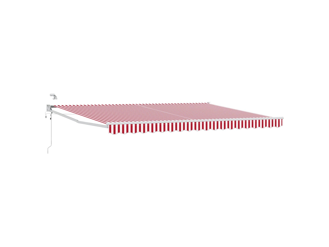 Conjunto 1 Toldo Elétrico Vidaxl Vermelho Poliéster (5 X 3 M)