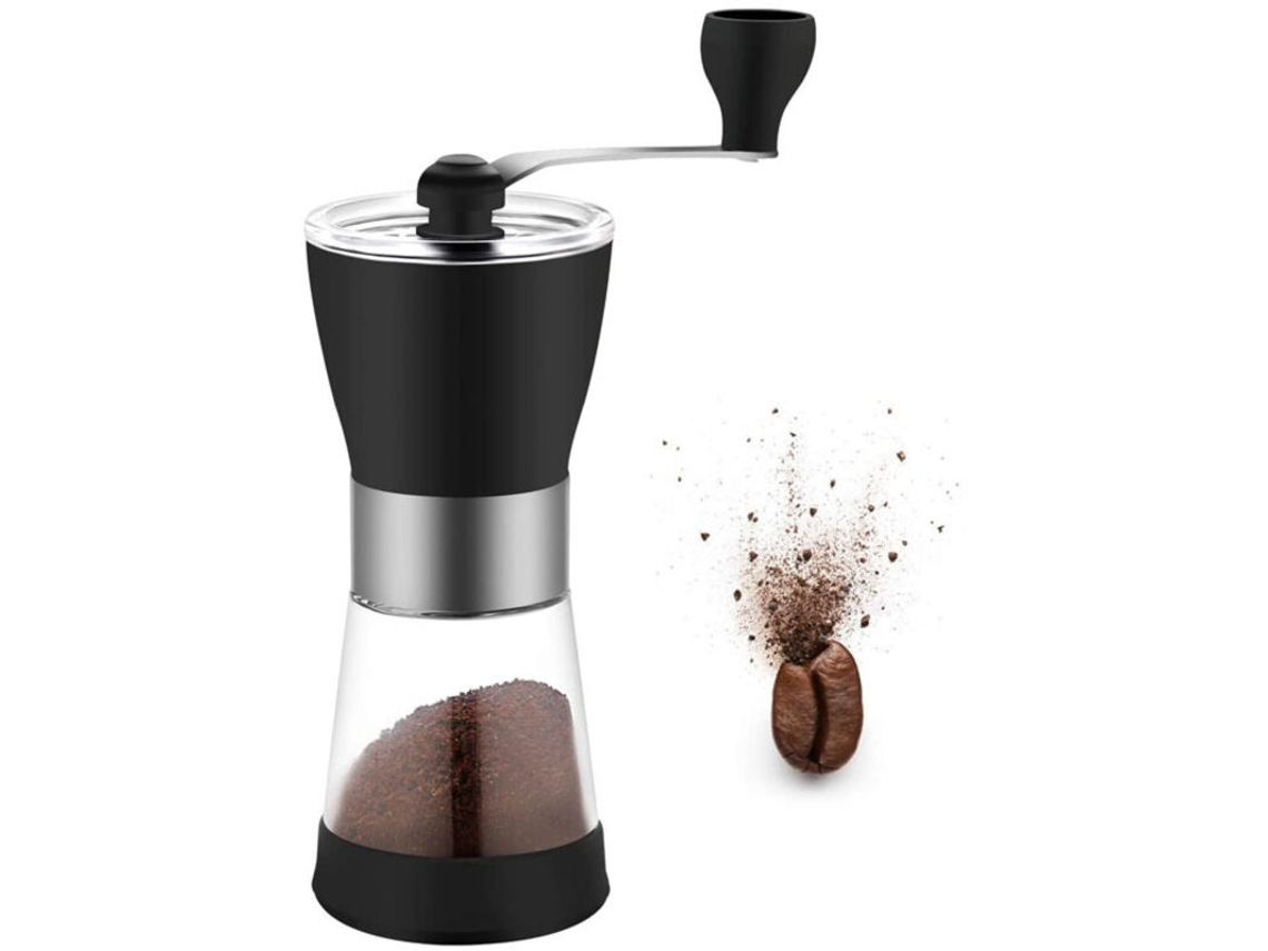 Moedor De Café Manual Cerâmica, Manivela, Com Moagem Ajustável Para Espresso, Prensa Francesa E Café Coado, Ideal Para Casa, Escritório E Viagens