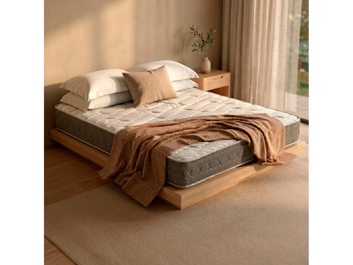 Colchão de Espuma Hr+visco ROYAL SLEEP Ceramic Plus (90x190cm - 25 cm)