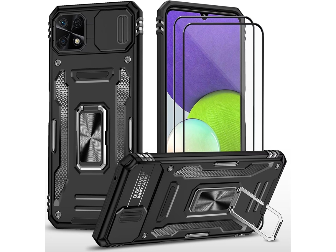 Capa Câmera Deslizante Vidros Para Xiaomi Redmi 10c/xiaomi Poco C40 Hongwe. Anti-choque Magnética