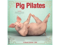 Livro Pig Pilates 2026 Wall Calendar de Willow Creek Press (Inglês)