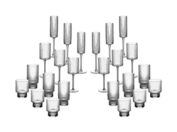 Conjunto Completo De Copos Linje - 24 Peças