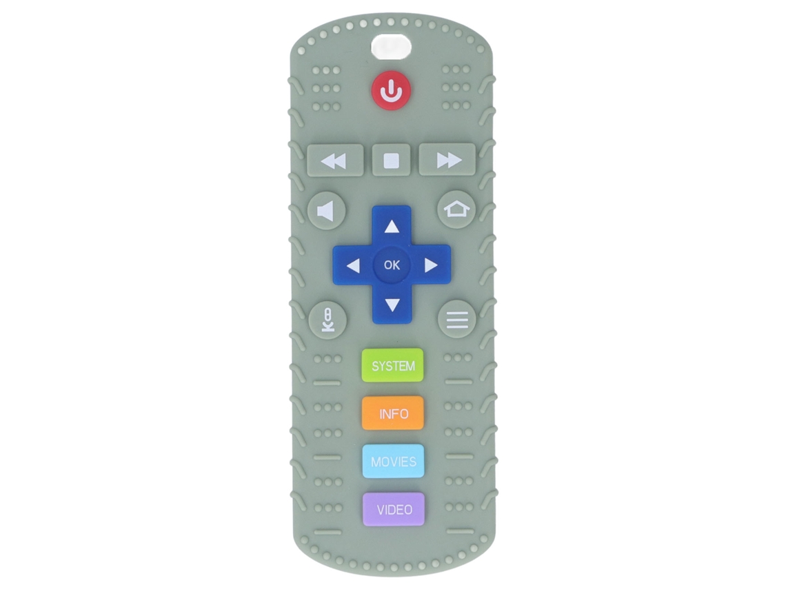 Mali brinquedo de Mordida para Bebê Controle de Tv em Silicone de Grau Alimentar Verde