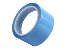 Fita Adesiva Transparente Amosfun de 50 Metros em Pet Azul Claro para Fixação Eletrodomésticos e Impressoras.