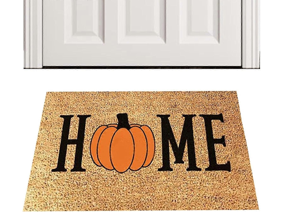 Tapete Decorativo Halloween Capacho 15,7x23,6 Polegadas Lavável Presente Casa Nova Abóbora