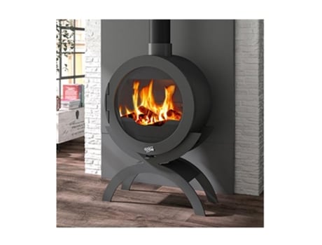 Fogão a Lenha em Ferro Fundido 10Kw Antracite 410101Anth GODIN