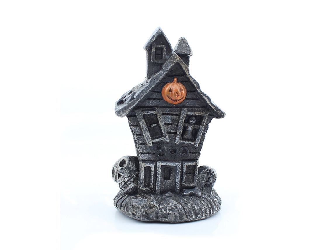 Casa Mal Assombrada De Abóbora Com Luz Decorativa