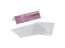 Durável Crachá Escritório para 61 X 210 Mm Transparente Pacote com 10 DURABLE