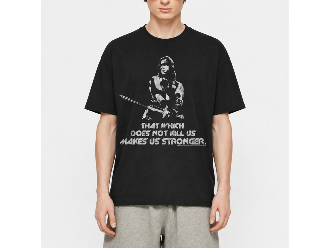 Rockinstone Conan Stronger Black Adult T-shirt Size:l