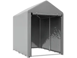 Capanno Attrezzi Tenda Garage 120x179x165cm cinza claro BTFORUS