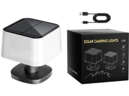 Candeeiro de Mesa Solar Telescópico Com 3 Níveis Brilho