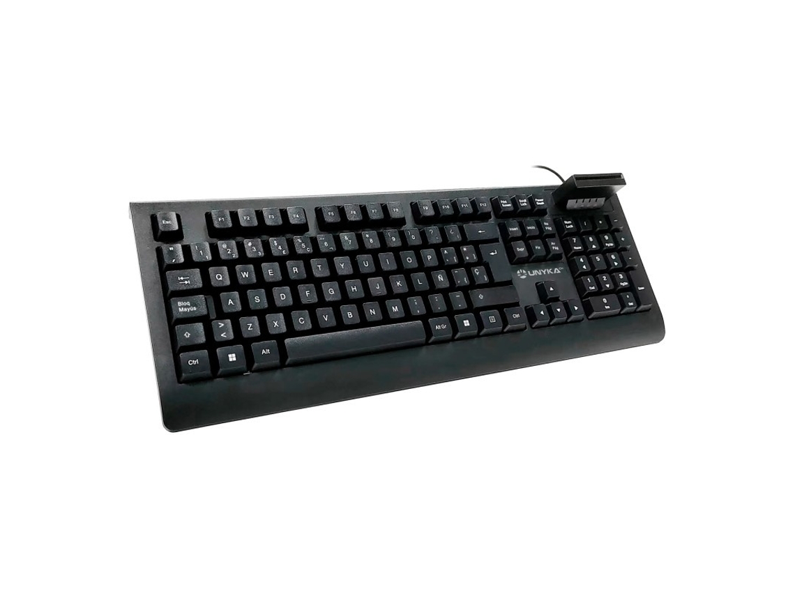 Lurelia Kb918 Usb, Teclado Completo Preto Com Leitor De Cartões Inteligentes Pc/sc