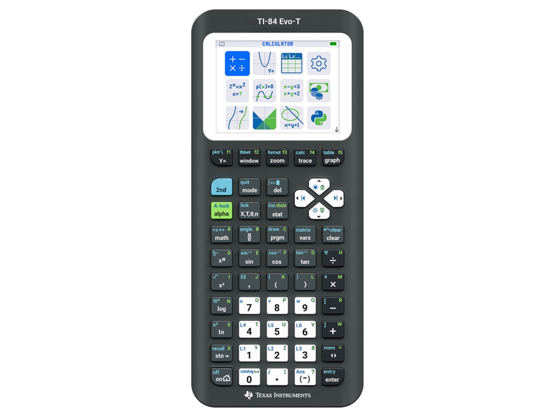 Calculadora Gráfica TEXAS INSTRUMENTS Ti-84 Evo-t, Preto