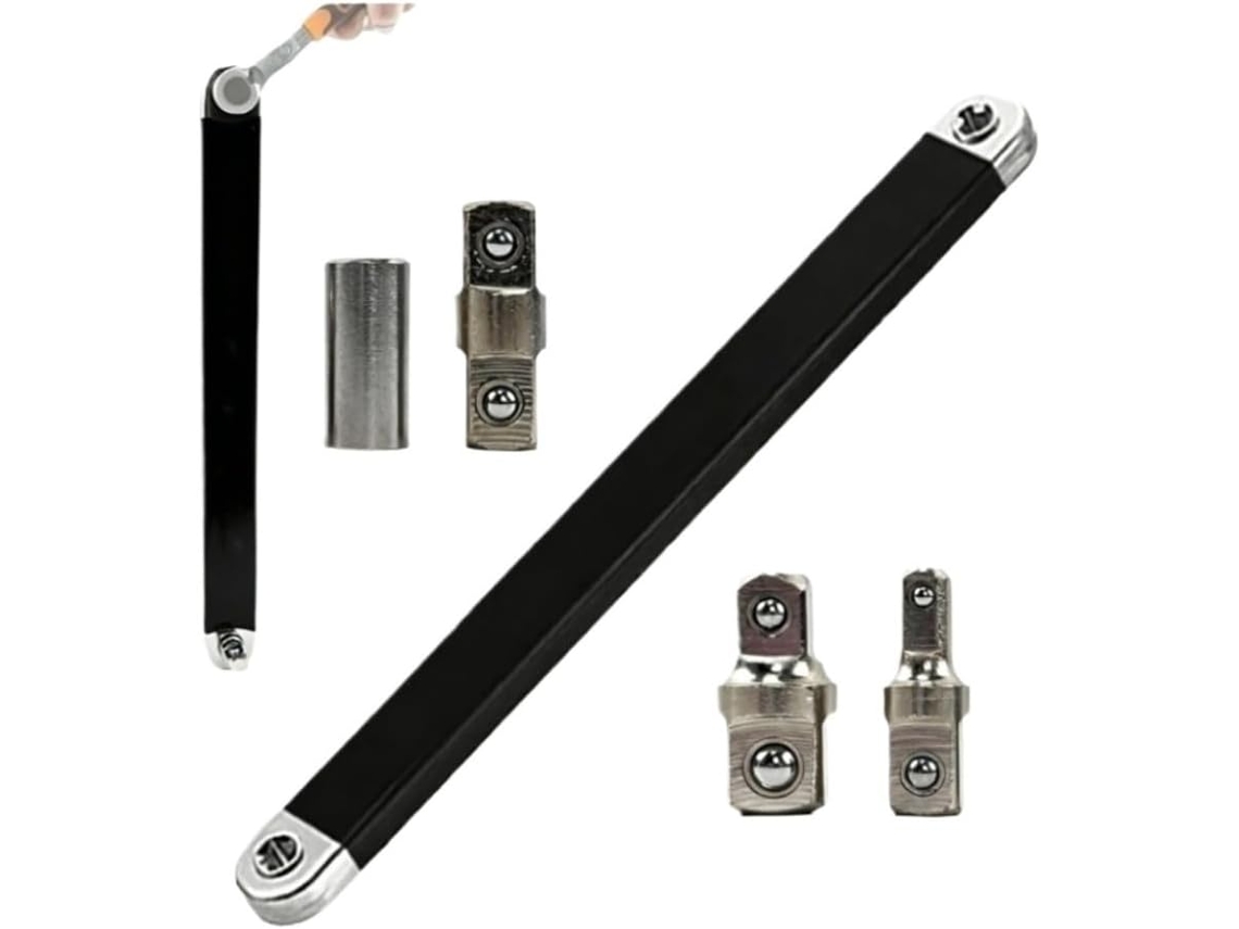 Chave De Curto 15,4 2026, Em Aço Alto Com 1/4", 3/8" E 1/2" Para