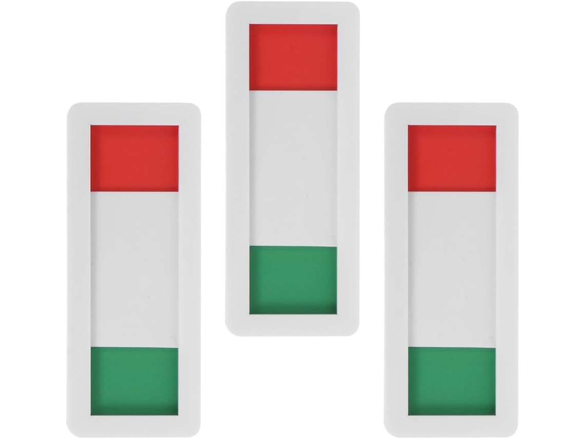 Conjunto De 3 Placas Acrílico Para Privacidade Em Portas Correr, Com Indicador Claro De Ocupado E Vago, Para Uso
