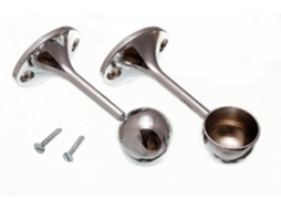 Conjunto Completo De 6 Suportes Cromados Para Toalheiro De 25 Mm