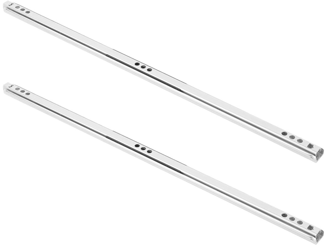 Corrediças De Gaveta Com Extensão Total, 2 Peças, Em Aço Laminado A Frio, Guia Bidirecional De 40x1, 7cm Para Armários