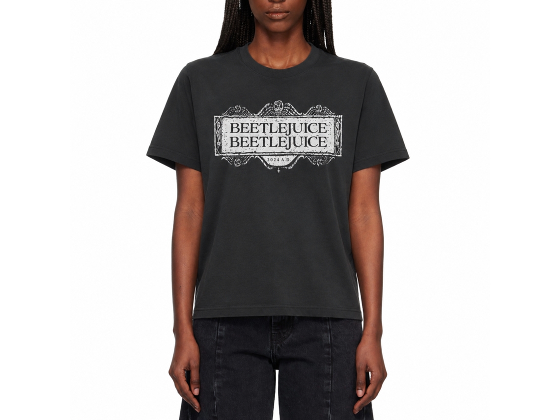 Rockinstone Beetlejuice Beetlejuice Beetlejuice Logo T-shirt Classic Size:xl
