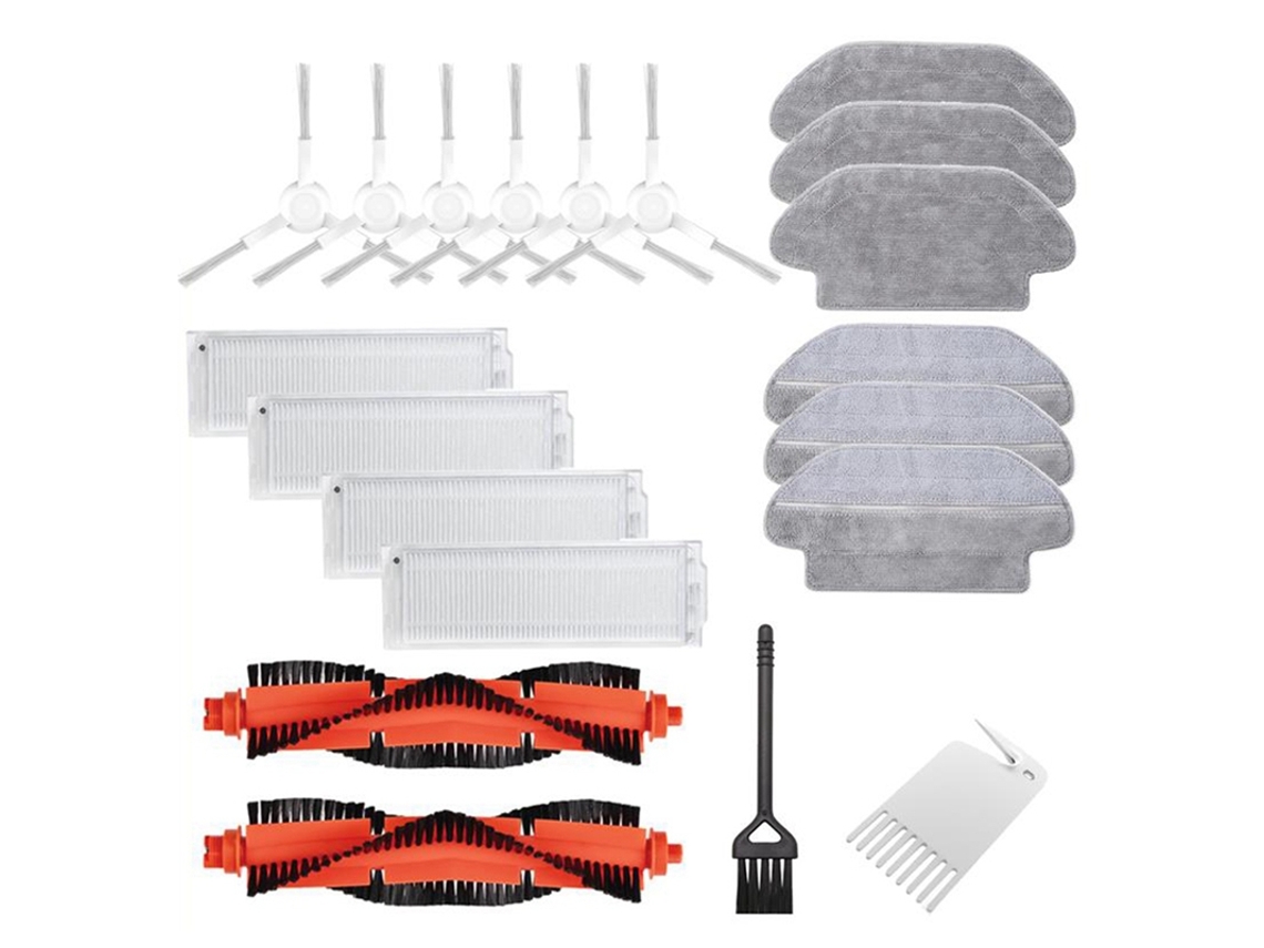 Pano de filtro hepa escova lateral principal para xiaomi mijia mi robô aspirador mop pro stytj02ym aspirador robótico para conga 3290 3490