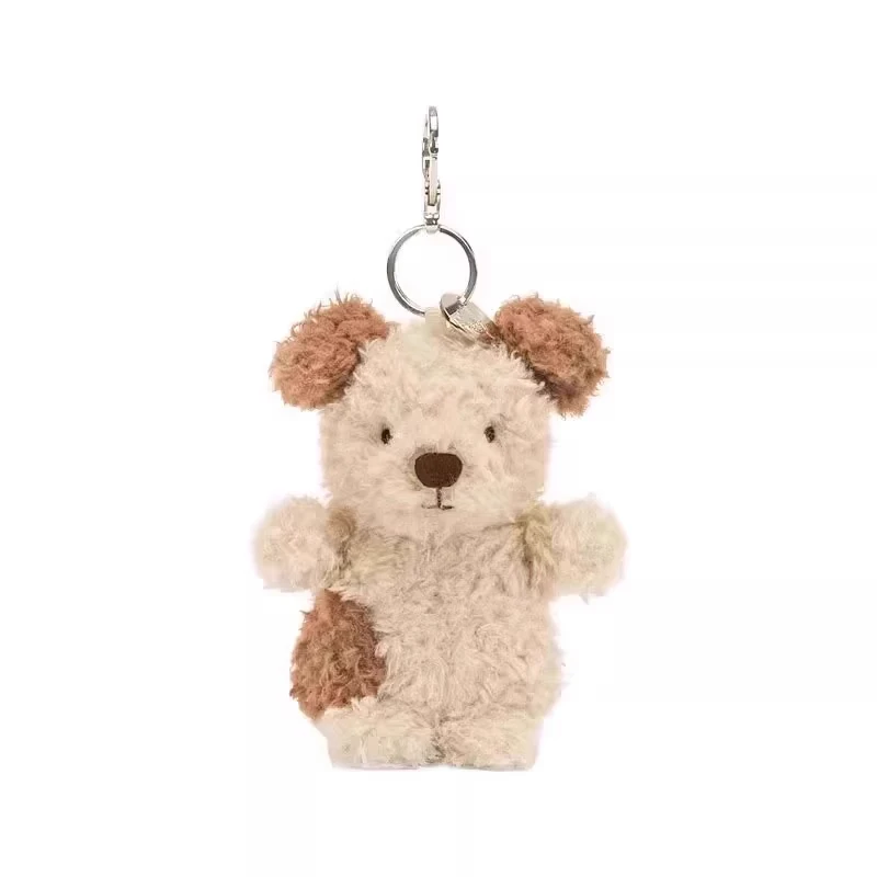 Chaveiro de Pelúcia Fofo, Pingente de Brinquedo Macio. Decoração para Bolsa. MDUG (cachorro de Pelo Encaracolado)