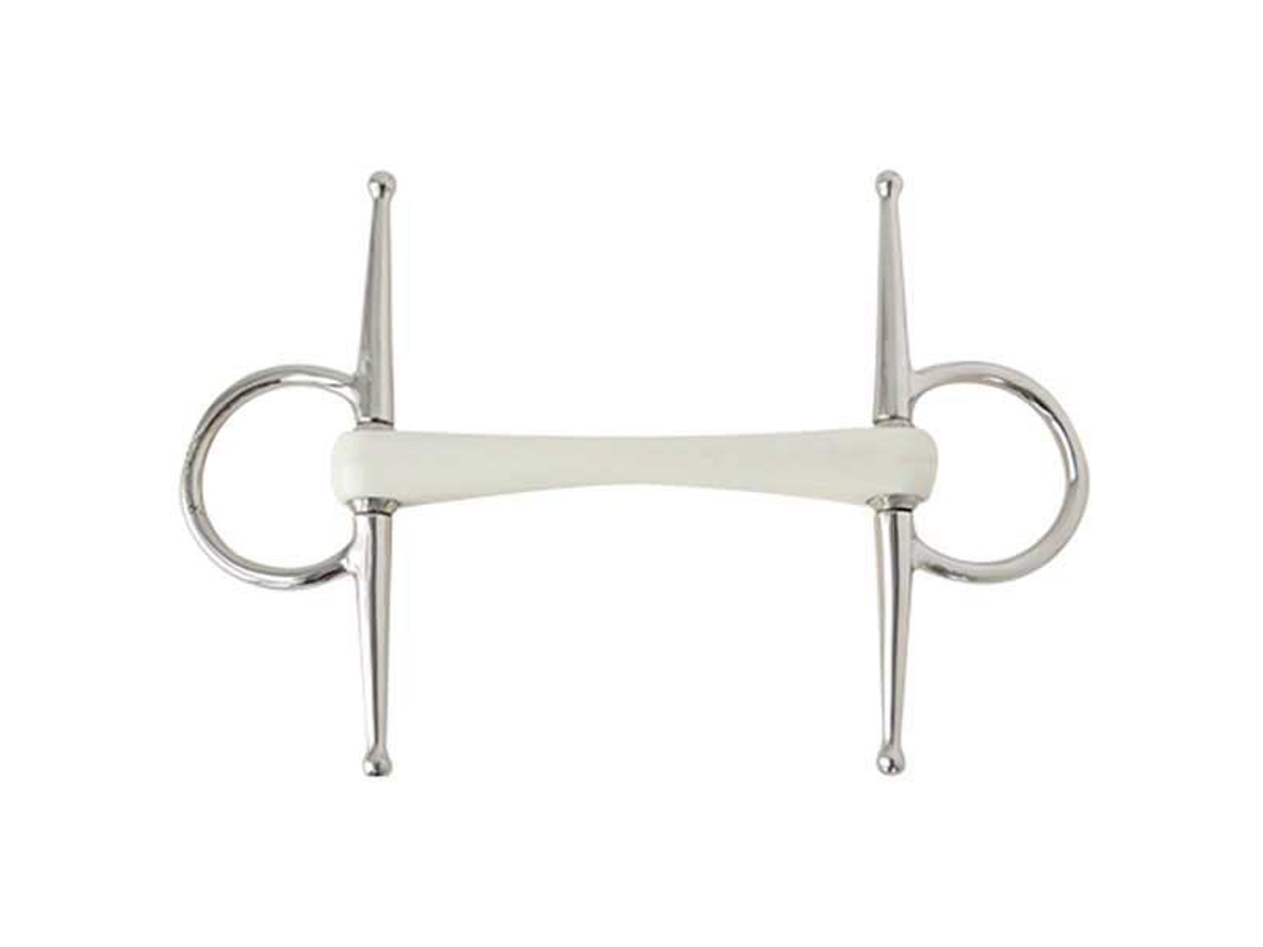 Pauzinhos Snaffle de Boca Reta Comfort Prateado 13.5 Cmsefton