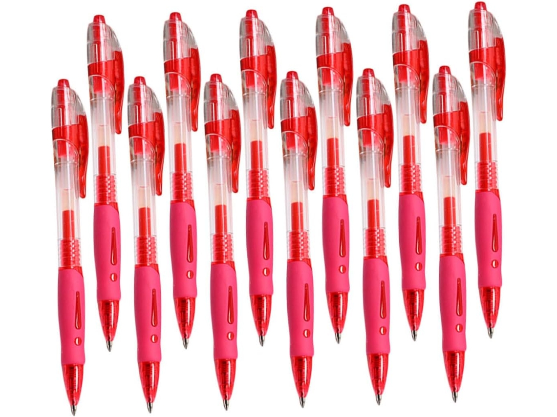 Pacote Com 12 Canetas Em Gel, Pegada Suave, Cores Vibrantes, Ideais