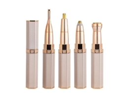Depiladora Xm-819 O Nariz Do Rosto Cortador de Cejas 4In1 Ouro