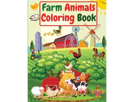 Livro Farm Animals Coloring Book For Kids ,toddlers Amazing Coloring Pages Of Animals On The Farm De Manlio Venezia (inglês)