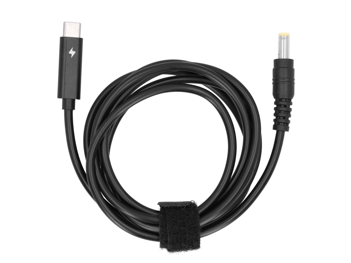 Cabo De Carregamento Tipo-c Para Adaptador Dc5.5x2.5mm Para Carregador De Energia De Notebook