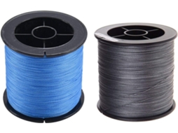 2 Pezzi 500 M 13,6 Kg 0,26 Mm Da Pesca Em Pe Intrecciato 4 Fili, Azul E Grigio Gokoco