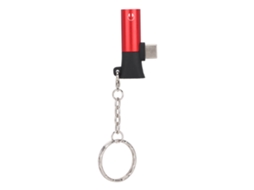 Adaptador 2em1 LAXISCREED 3.5mm Tipo c com Chaveiro
