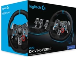 Volante + Pedais LOGITECH G29 Driving Forceracing (Multiplataforma - Preto) — USB | Preto
