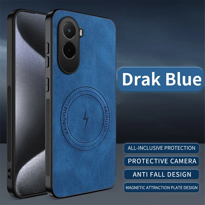 Capa Para Celular Xiaomi 17 Promax (azul) Com Toque Suave E Absorção De Impacto Magnética.