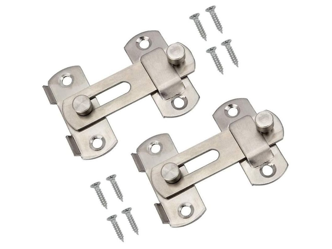 Fechadura De Inox Profissional Para Portas, Armários E Animais De Estimação - Fácil Instalação, Durável E Leve M