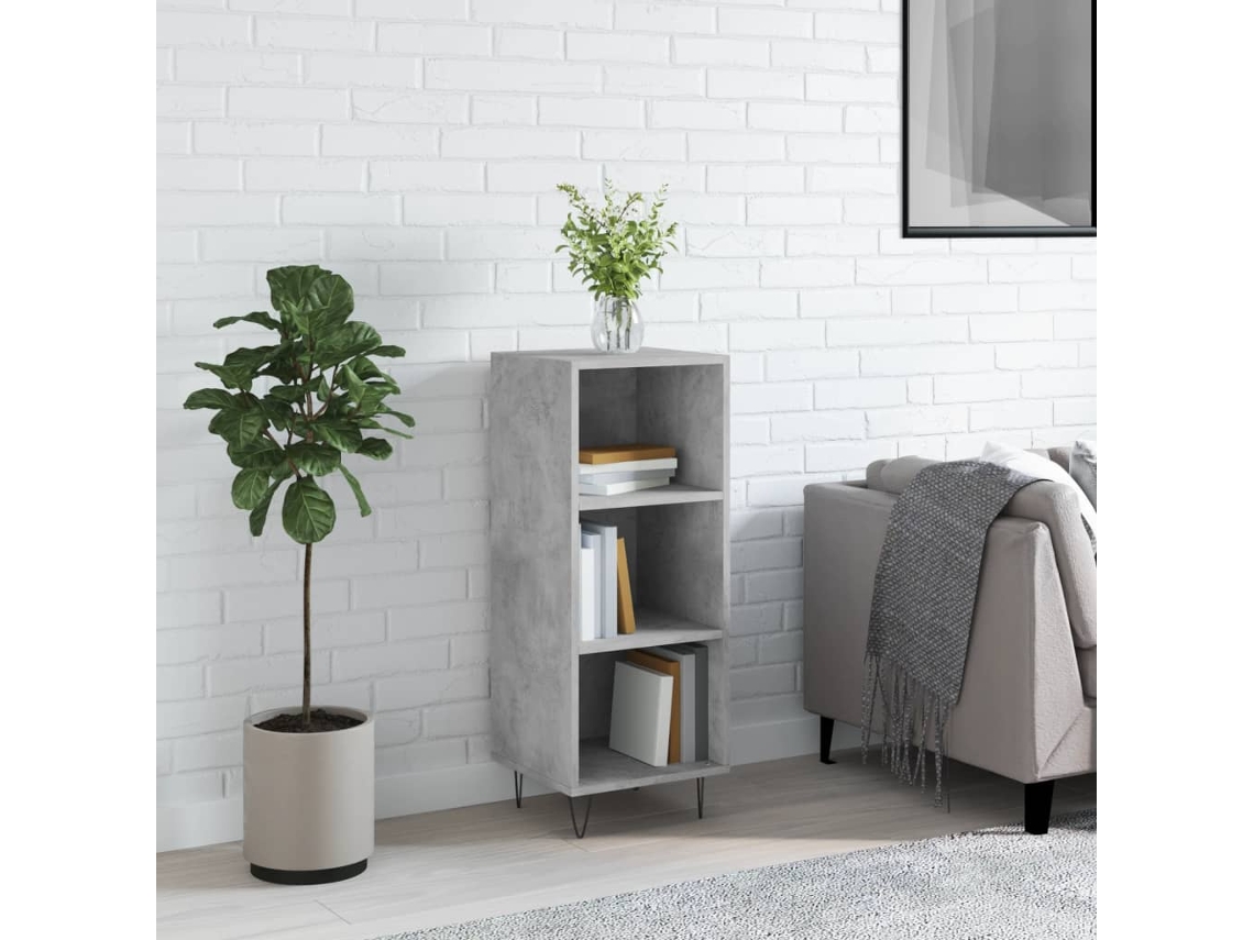 Aparador 34,5x32,5x90 cm Madera Procesada Gris Cemento