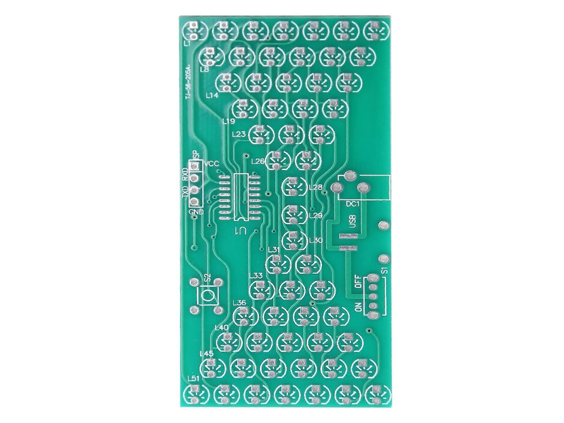 Electric Production Kits Precise With Led Lamps Double Layer Pcb Board 84x40mm