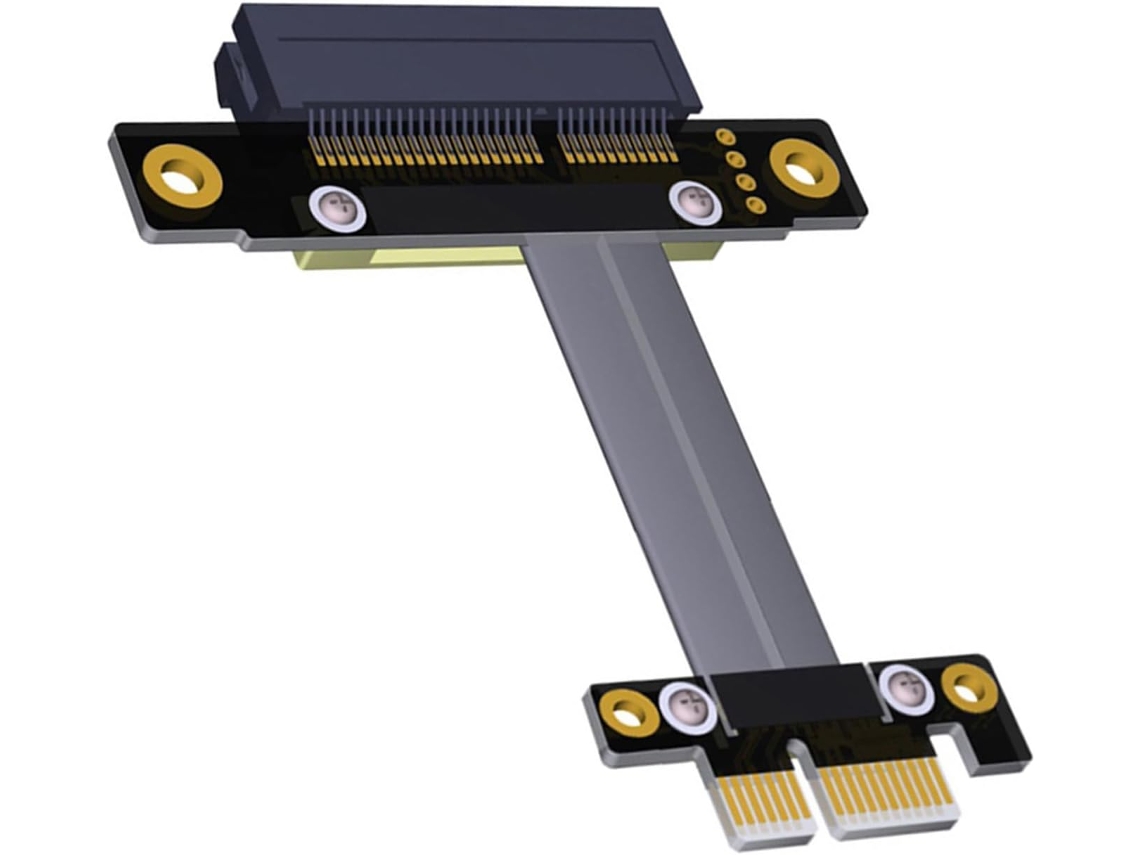 Cabo Extensor Pcie 4 Para 1x De Alta Velocidade E Adaptador 180/90