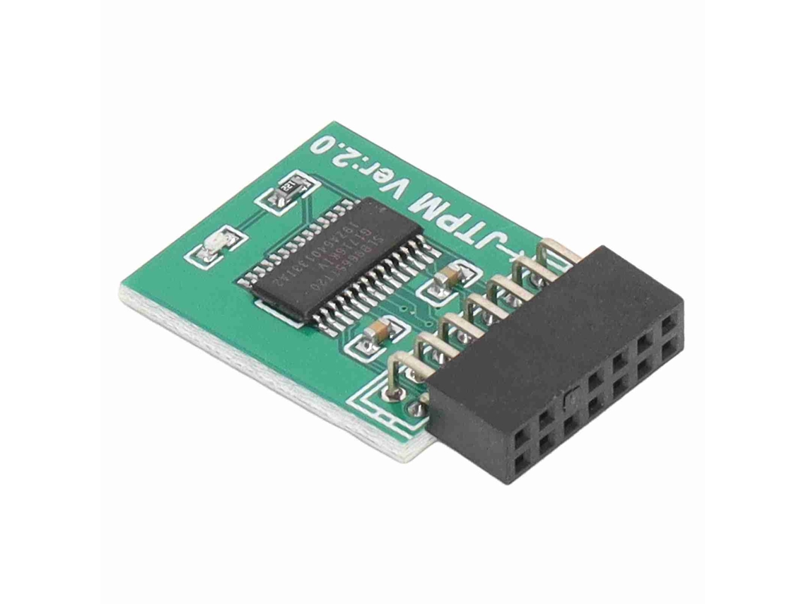 Módulo Tpm 2.0 Com Criptografia Forte, Interface Lpc 14 Pinos, Compatível Com Win11 (verde)