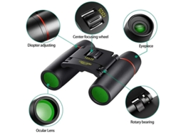 Binóculos De Bolso Pequenos Adultos Compactos Mini Binóculos Infantis Meninos Para Observação De Pássaros Ópera De Teatro De Concertos Preto Bestvite