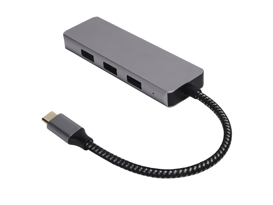 2026zentro-conector Hub 4 Em 1 Type-c Para Hdmi Usb2.0 Usb3.0 Adaptador De Docking Station