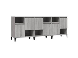 Sideboard, Sideboards Vidaxl Cinzeto Madeira Processada (n/a)